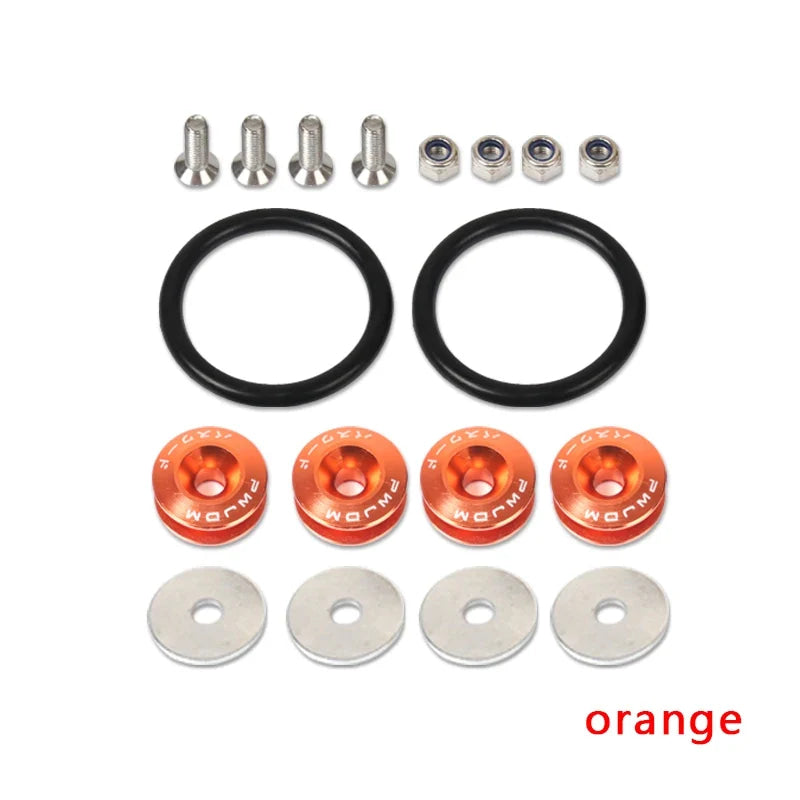 JDM Quick Release Fasteners Are Ideal For Front Bumpers, Rear Bumpers, And Trunk / Hatch Lids