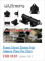 WLR RACING - For Honda Civic EG EK Jdm Engine Billet Motor Torque Mount Kit B16 B18 B20 D16 D15 WLR-MTM01