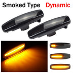 2pcs Dynamic LED Car Side Marker Lights Repeater Signal Lights For Infiniti EX35 EX37 FX30d FX35 FX37 FX50 G25 G35 G37 JX35 M25