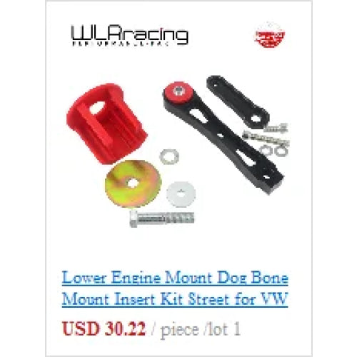 WLR RACING - For Honda Civic EG EK Jdm Engine Billet Motor Torque Mount Kit B16 B18 B20 D16 D15 WLR-MTM01