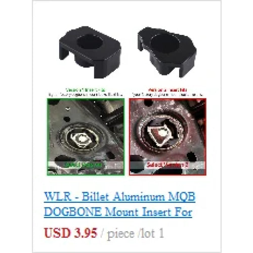 WLR RACING - For Honda Civic EG EK Jdm Engine Billet Motor Torque Mount Kit B16 B18 B20 D16 D15 WLR-MTM01