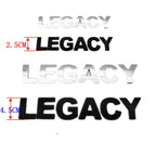 Car Letter Rear Trunk Decals Emblem Badge Sticker Front Engine Cover Sticker Decal Styling For Subaru LEGACY
