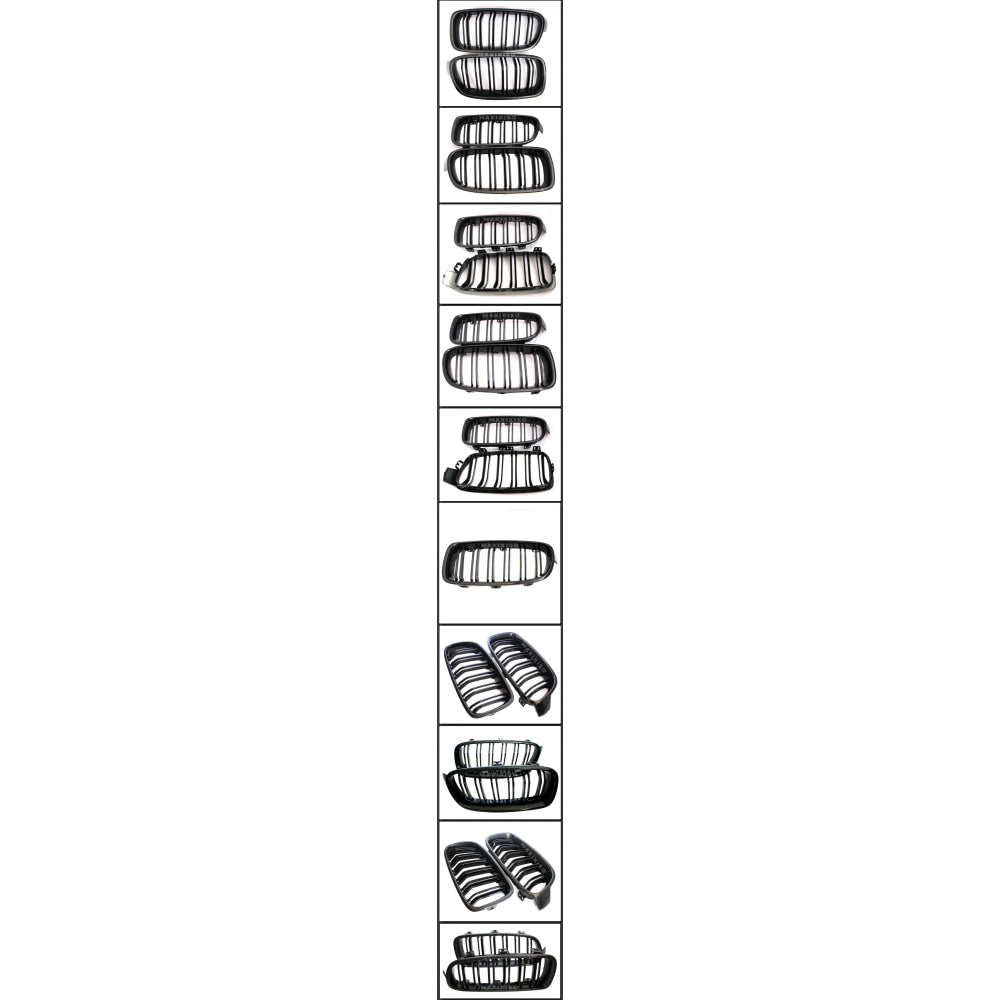 Car Front Bumper Racing Grille Grill For BMW 3 Series F30 F31 F35 F80 2012 2013 2014 2015-2018 1 Pair Gloss Black Kidney Grills