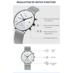 CRRJU Mens Watch Top Luxury Brand Men Stainless Steel WristWatch Men's Military waterproof Date Quartz watches relogio masculino