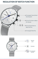 CRRJU Mens Watch Top Luxury Brand Men Stainless Steel WristWatch Men's Military waterproof Date Quartz watches relogio masculino