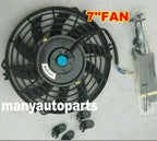 7 9 10 12  14 16 Inch Universal 12V 80W Slim Reversible Black Blade Electric Cooling Radiator Auto Fan Mounting Kit