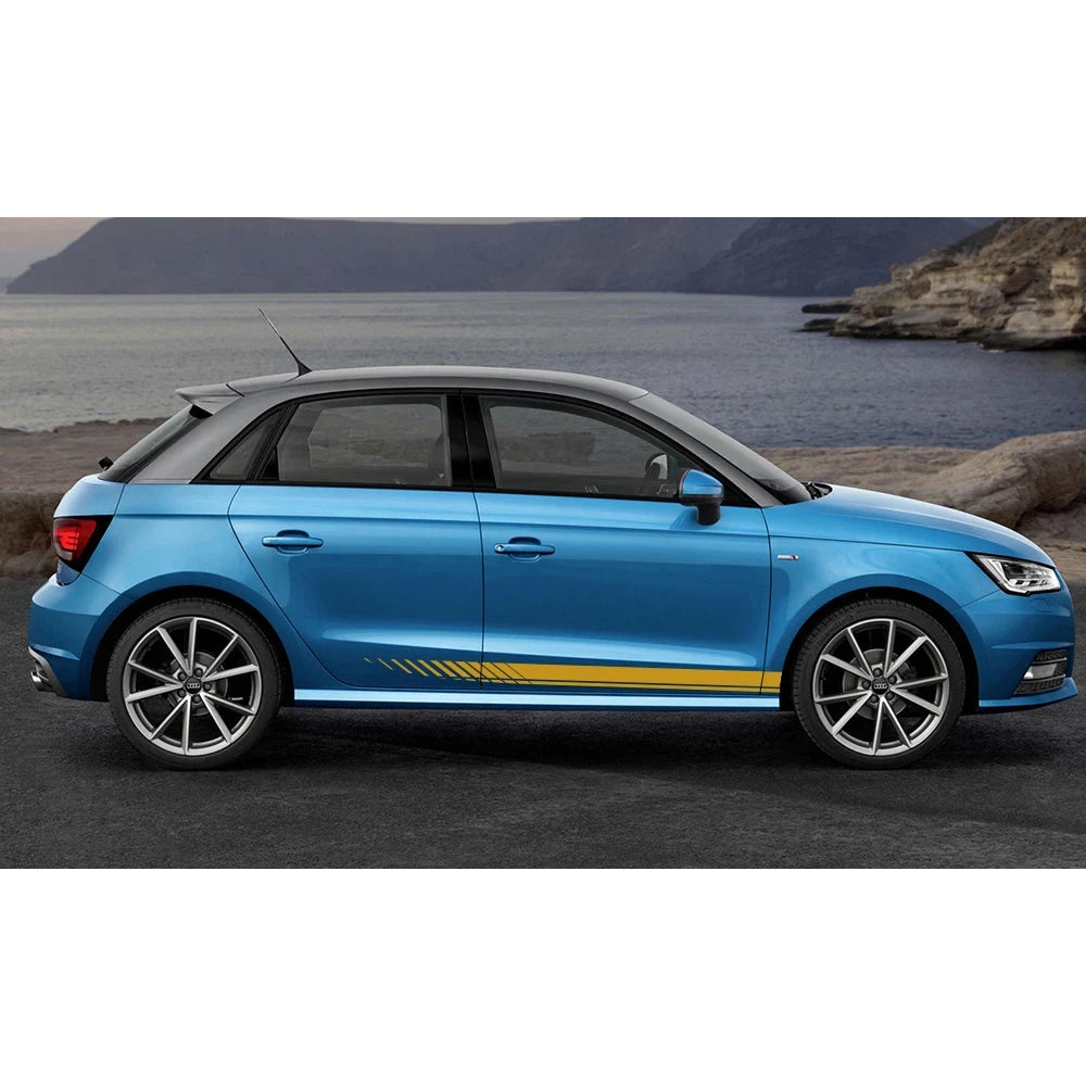 Car Sticker For Audi Volkswagen VW Ford BMW Toyota Honda Mercedes Benz Renault Auto Side Stripe DIY Decal Car Tuning Accessories
