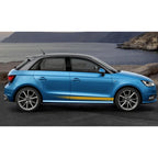 Car Sticker For Audi Volkswagen VW Ford BMW Toyota Honda Mercedes Benz Renault Auto Side Stripe DIY Decal Car Tuning Accessories