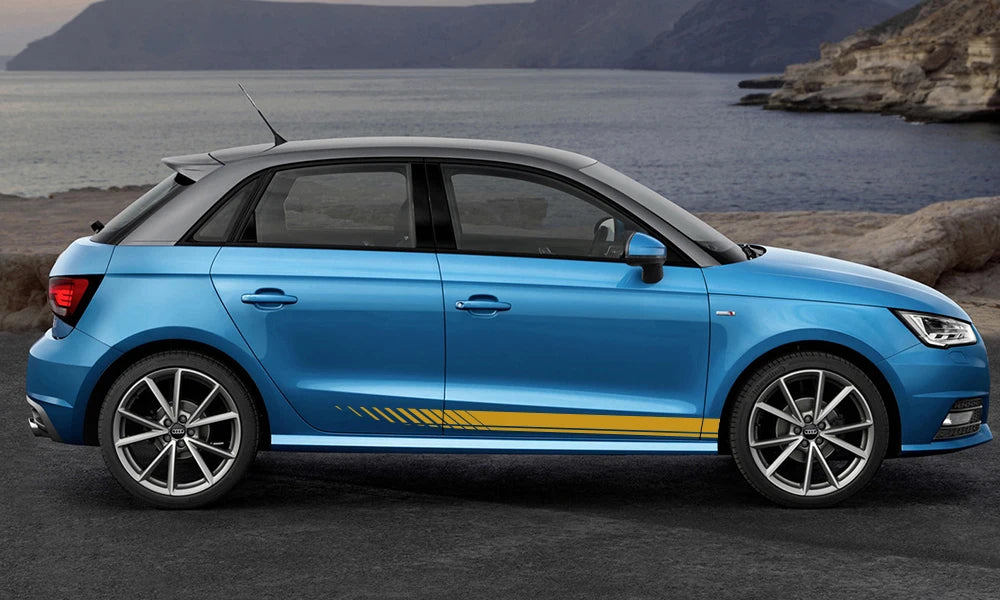 Car Sticker For Audi Volkswagen VW Ford BMW Toyota Honda Mercedes Benz Renault Auto Side Stripe DIY Decal Car Tuning Accessories