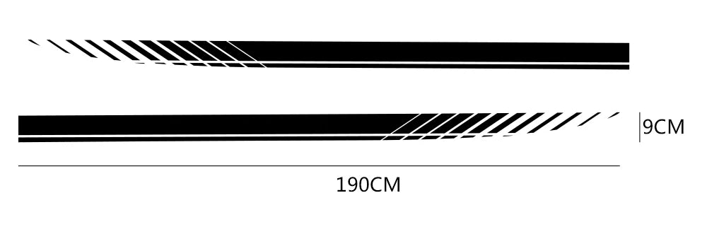 Car Sticker For Audi Volkswagen VW Ford BMW Toyota Honda Mercedes Benz Renault Auto Side Stripe DIY Decal Car Tuning Accessories
