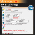 Vgate vLinker FS ELM327 For Ford FORScan HS/MS-CAN ELM 327 OBD 2 OBD2 Car Diagnostic Scanner Interface Tools OBDII For Mazda