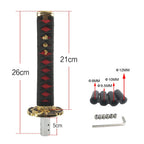 Universal JDM Samurai Sword Shift Knob 200mm / 260mm Samurai knife shift knob with adapter