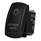 12V 20A Blue Led Car Boat Laser Rocker Switch ON OFF, (ON) OFF, ON OFF ON, (ON) OFF ON, (ON) OFF (ON) Waterproof