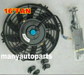 7 9 10 12  14 16 Inch Universal 12V 80W Slim Reversible Black Blade Electric Cooling Radiator Auto Fan Mounting Kit