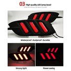 2Pcs For Honda Civic 2016 2017 2018 LED DRL Rear Bumper tail light fog lamp Brake Lights Signal lamp DRL reflector Lamp