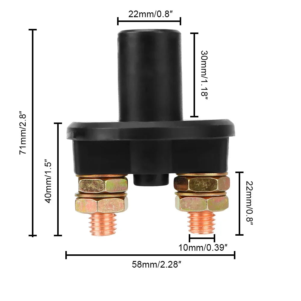 24V 12V Battery Switch Car Toggle Main Master Circuit Breaker Isolator Cut Off Tools Truck 4x4 Automotive Accessories Universal