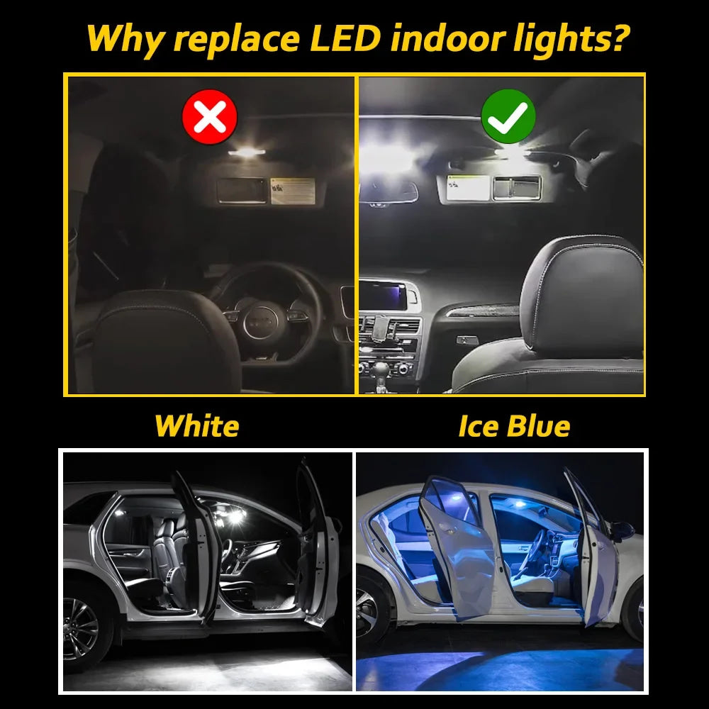 LED Bulbs Indoor Light Kit For Porsche Panamera Cayenne Macan Boxster Cayman 986 987 911 964 993 996 997 Carrera Turbo 4 S 4S