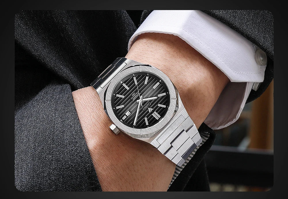 CADISEN Diver Watch Luxury Sapphire MIYOTA 8215 German Designer Men Automatic Mechanical Watches Waterproof Luminous Wristwatch