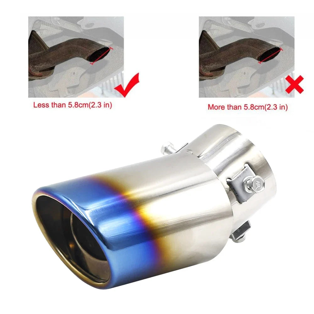 Tail Muffler Exhaust Tip Pipe Silver Car Accessories for Chevrolet Trailblazer Avalanche 34 West Uplander Orlando Code Captiva