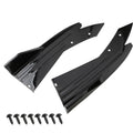 Pair Universal Car Rear Bumper Spoiler Lip Carbon Fiber Wing Trim Protection Anti-crash Diffuser Side Skirt Wrap Angle Splitter