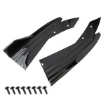 Pair Universal Car Rear Bumper Spoiler Lip Carbon Fiber Wing Trim Protection Anti-crash Diffuser Side Skirt Wrap Angle Splitter