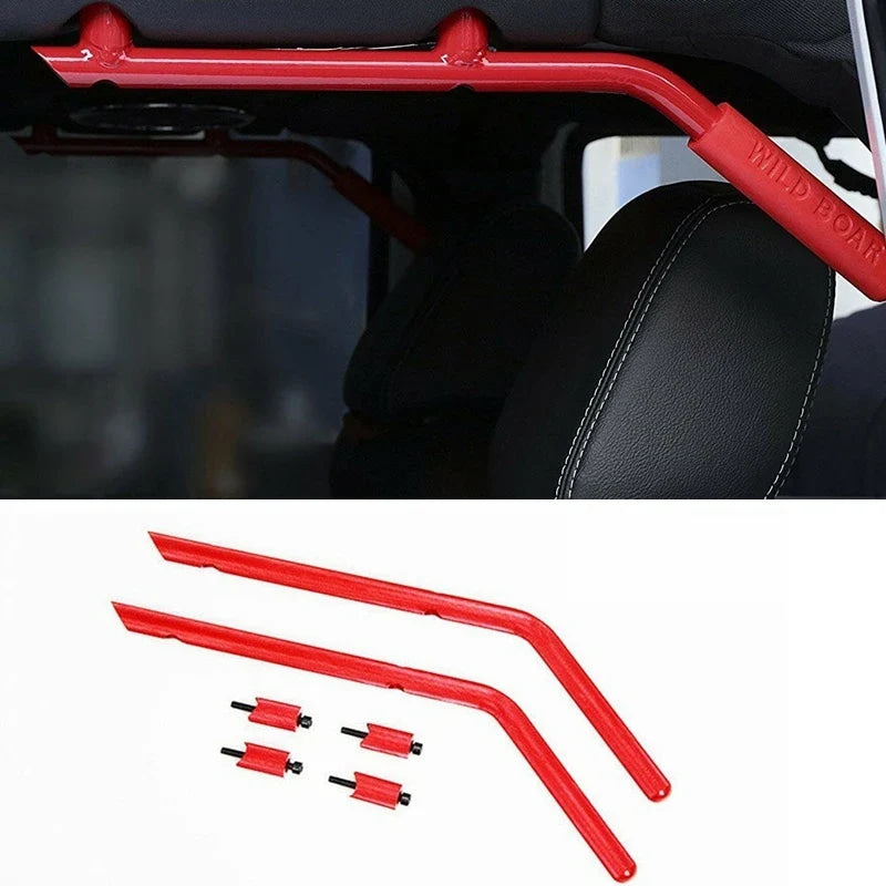 Rear & Front Grab Bar Steel Grab Handles FOR 2007 2008 2009 2010 2011 2012 2013 2014 2015 2016 2017 2018 Jeep Wrangler JK 4 Door