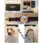LIGE Brand Classic Mens Retro Watches Automatic Mechanical Watch Tourbillon Clock Genuine Leather Waterproof Military Wristwatch