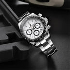 New PAGANI DESIGN PD1644 Luxury Men's Quartz Watch Automatic date Wristwatches Sport 100m Waterproof Chronograph Men Gift