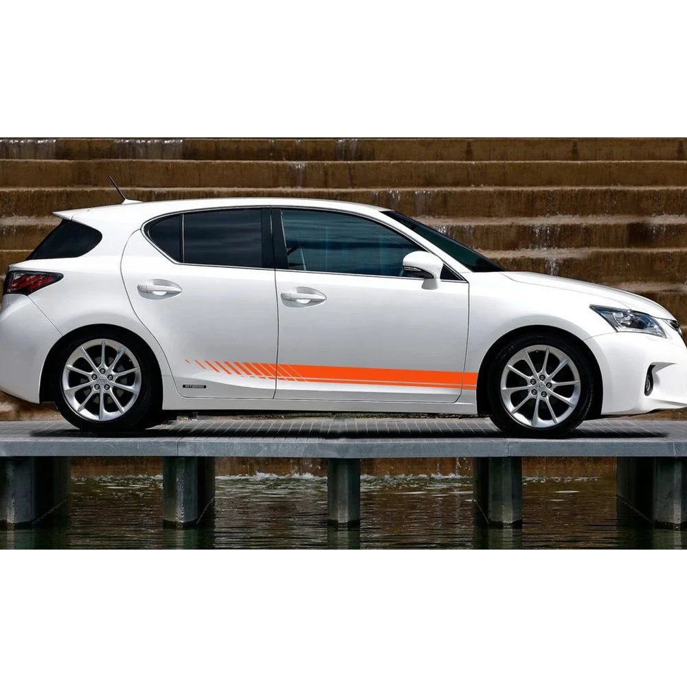 Car Sticker For Audi Volkswagen VW Ford BMW Toyota Honda Mercedes Benz Renault Auto Side Stripe DIY Decal Car Tuning Accessories
