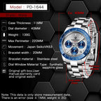 New PAGANI DESIGN PD1644 Luxury Men's Quartz Watch Automatic date Wristwatches Sport 100m Waterproof Chronograph Men Gift