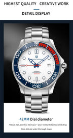PAGANI DESIGN Men's Watches 2026 Luxury Mechanical Wristwatches Automatic Watch For Men AR Sapphire Ceramic Bezel Luminous Clock