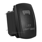Waterproof 5 Pins SPST On/Off Rocker Switch Blue & Red Led 20A/12V 10A/24V Toggle Switch GPS for Cars,Trucks, RVs, Boats