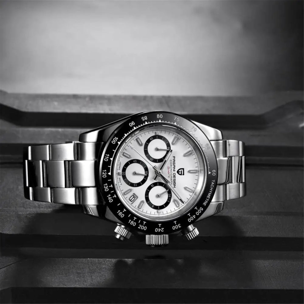 New PAGANI DESIGN PD1644 Luxury Men's Quartz Watch Automatic date Wristwatches Sport 100m Waterproof Chronograph Men Gift