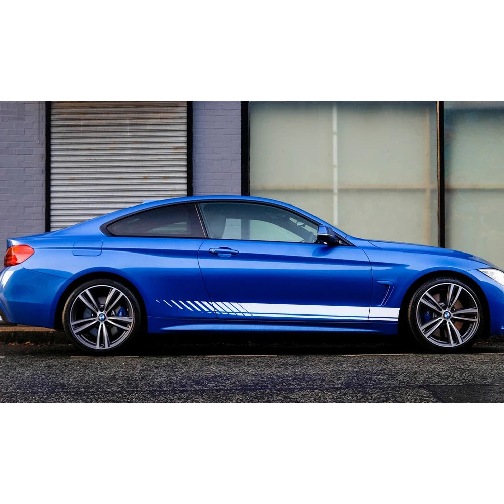 Car Sticker For Audi Volkswagen VW Ford BMW Toyota Honda Mercedes Benz Renault Auto Side Stripe DIY Decal Car Tuning Accessories