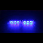 2Pcs LED Lights Car Strobe Police Lights Emergency Safety Warning Lamp Assembly 12V Car Motorcycles Flasher Auto Accessories