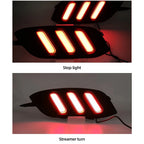 2Pcs For Honda Civic 2016 2017 2018 LED DRL Rear Bumper tail light fog lamp Brake Lights Signal lamp DRL reflector Lamp