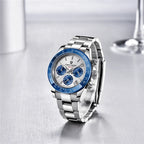 New PAGANI DESIGN PD1644 Luxury Men's Quartz Watch Automatic date Wristwatches Sport 100m Waterproof Chronograph Men Gift