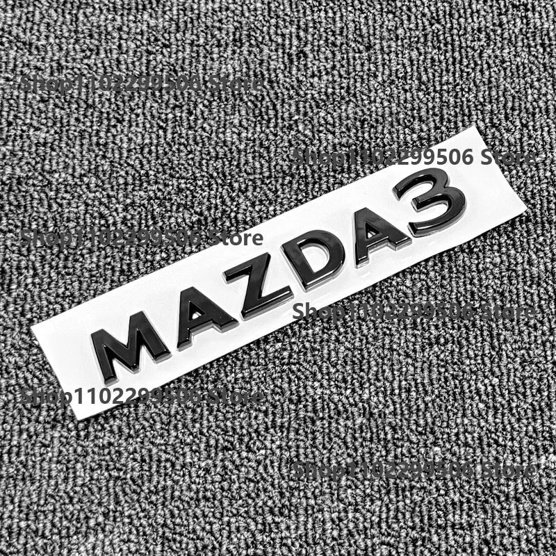 glossy black ABS Car Front Grille Eemblem Rear Trunk Badge Replace stickers  SKYACTIV  GX For 2019-2025 Mazda 3 Logo Accessories