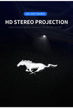 Car Led Welcome Lights Courtesy Projector Ghost Shadow Logo Emblem Light For Ford Mustang 4 5 6 2024 2023 2022-2010 Accessories