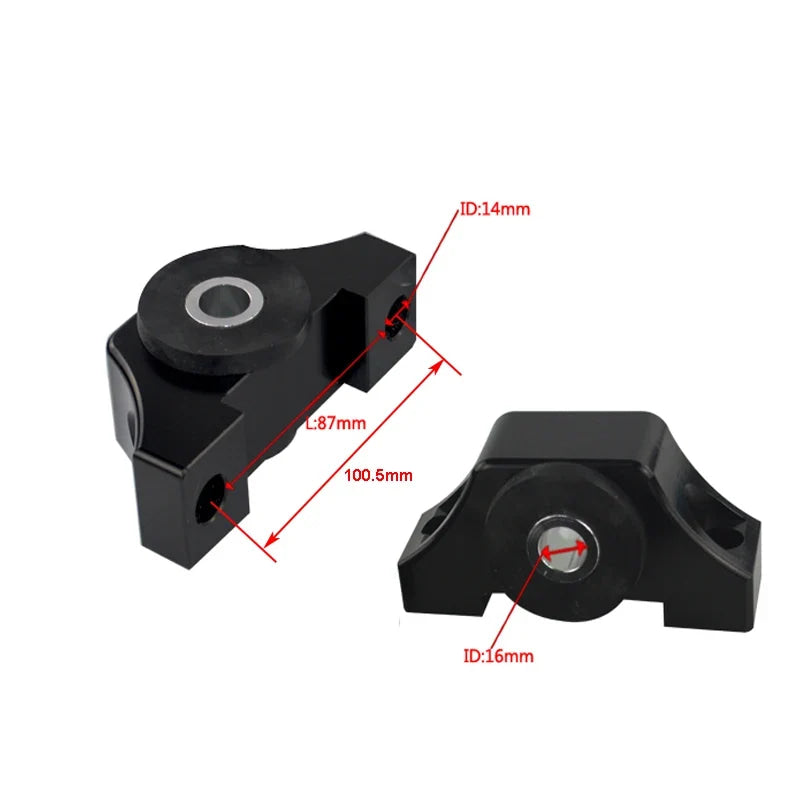 WLR RACING - For Honda Civic EG EK Jdm Engine Billet Motor Torque Mount Kit B16 B18 B20 D16 D15 WLR-MTM01