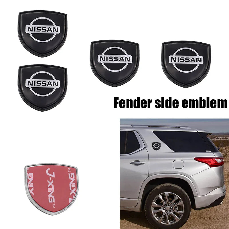 1pcs new metal 3D Car Fender side logo Car door Emblem Rear emblem car window sticker styling Accessories For Nissan nismo