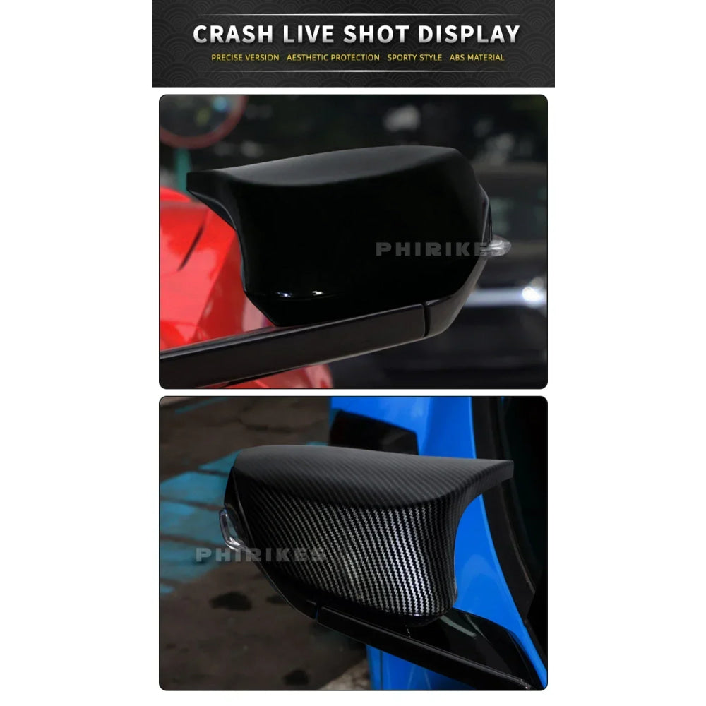 For Chevrolet Corvette C8 Z51 Z06 2020-2023 Car Rearview Side Mirror Cover Wing Cap Sticker Exterior Door Rear View Case Trim