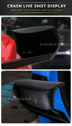 For Chevrolet Corvette C8 Z51 Z06 2020-2023 Car Rearview Side Mirror Cover Wing Cap Sticker Exterior Door Rear View Case Trim