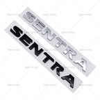 ABS Silver Black SENTRA Logo 3D Car Emblem Tailgate Badge Side Door Decal Body Sticker Accessories