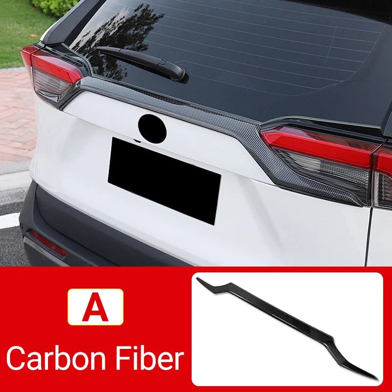 Car Rear Tail Trunk Door Upper Strip Trim Cover For Toyota RAV4 XA50 2019 2020 2021 2022 2023 2024 2025 RAV 4 Hybrid Accessories