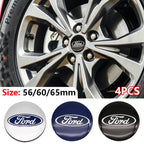 4pcs 60 56mm 65mm Car Wheel Center Hub Caps Stickers Badge For Ford Puma EV Fairlane Transit Connect Cortina Lotus Auto Upgrade