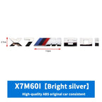3D ABS M-Standard Sports Competition Emblem Rear Trunk Logo Sticker For BMW M1   X2 X3M X4M X5M X6M X7M Auto Modification  Badge