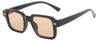 Gafas de sol rectangulares retro con montura pequeña para mujer