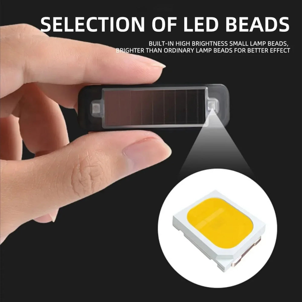 Mini luz LED de advertencia de energía Solar para coche, alarma simulada de seguridad nocturna, lámpara de precaución antirrobo inalámbrica, lámpara de alarma simulada intermitente
