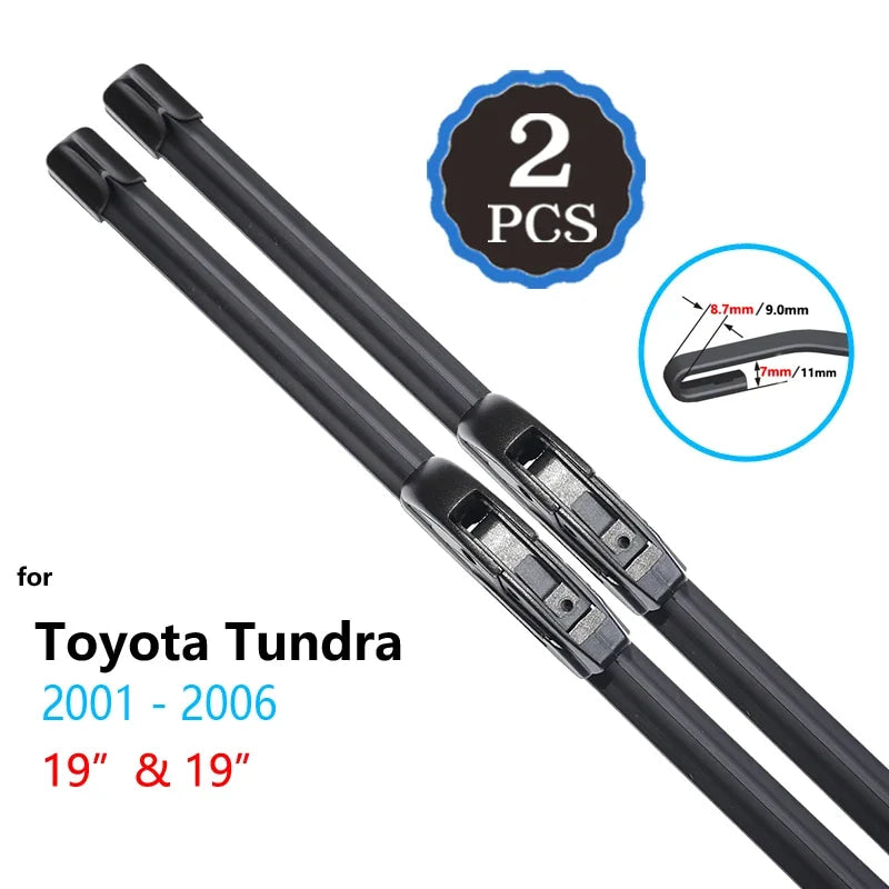 For Toyota Tundra 2001~2017 Wipers Blades Car Accessories Windshield Brushes 2002 2003 2004 2007 2008 2010 2013 2014 2015 2016